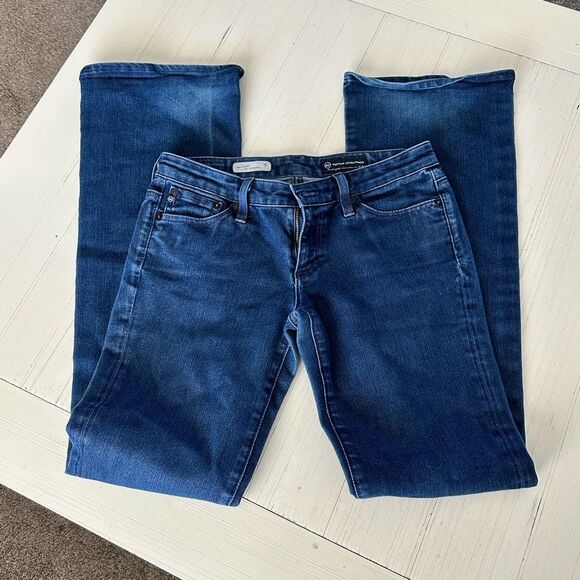 Adriano Goldschmied Women The Club Flared Blue Denim Jeans Size 27R - Picture 3 of 12